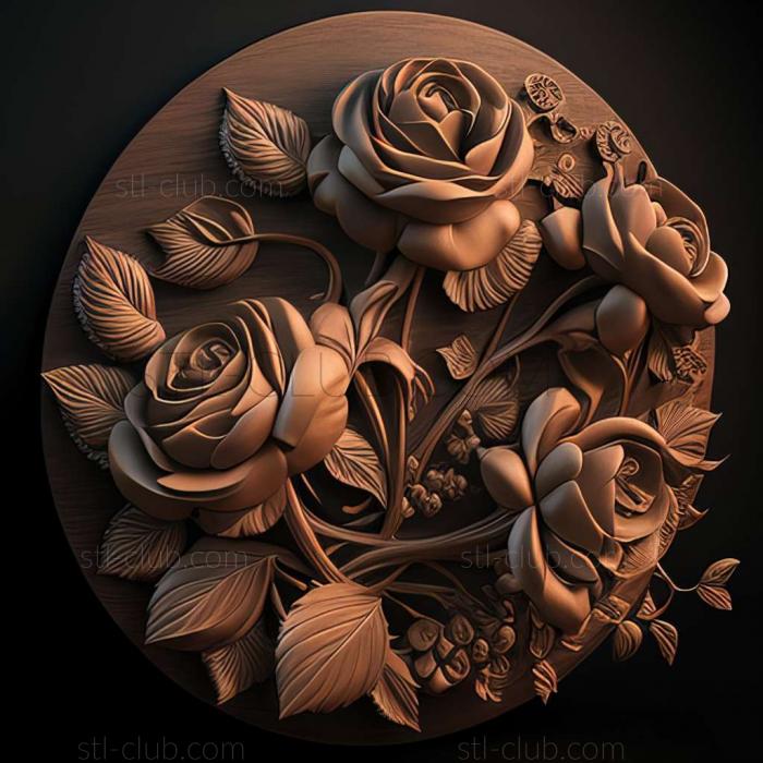 3D model roses (STL)